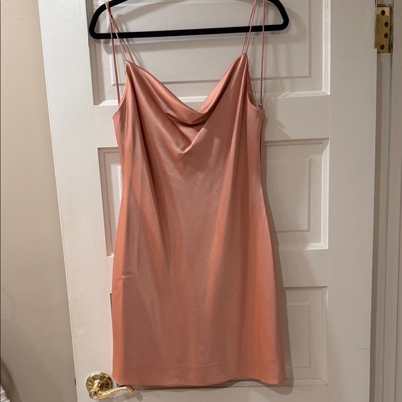 Alice + Olivia Peach Satin Dress